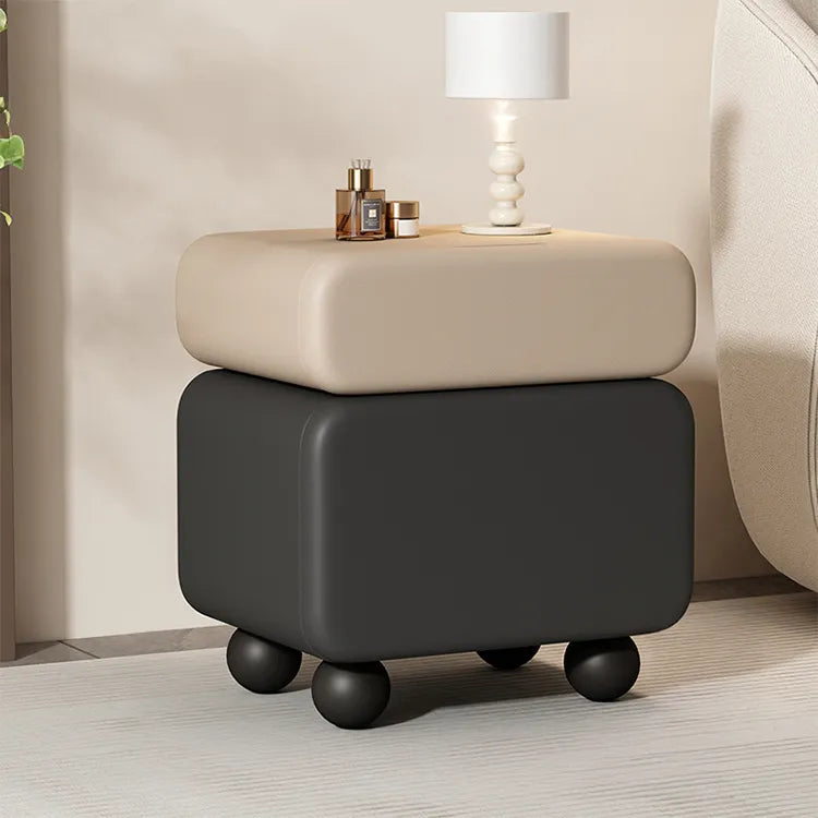 Nightstand Brown/Beige Brown/Khaki Beige Orange/Black Black Green/Beige Khaki/Black Beige/Black Synthetic leather Pine flsjj-6308