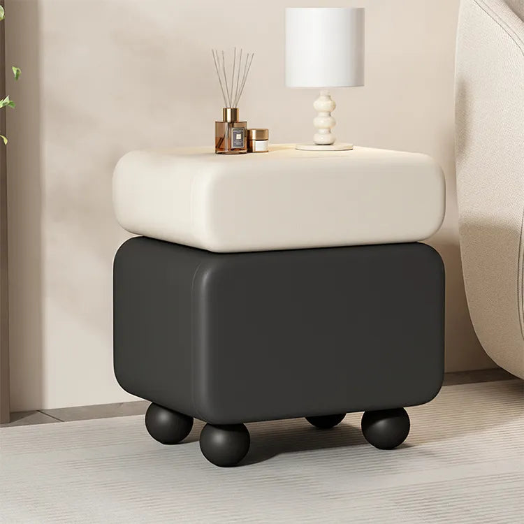 Nightstand Brown/Beige Brown/Khaki Beige Orange/Black Black Green/Beige Khaki/Black Beige/Black Synthetic leather Pine flsjj-6308