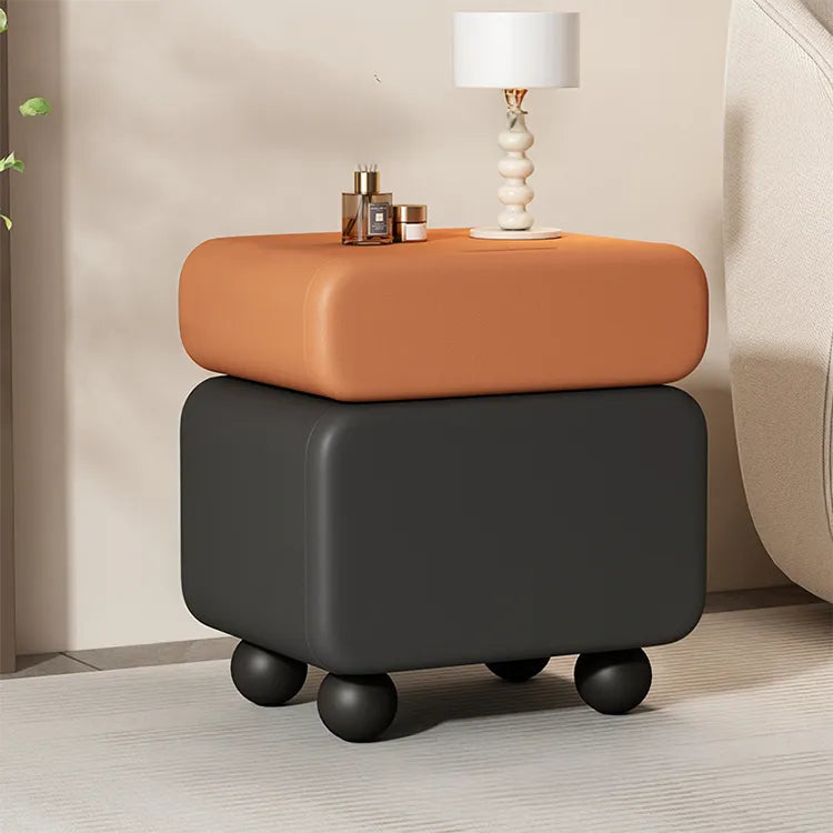 Nightstand Brown/Beige Brown/Khaki Beige Orange/Black Black Green/Beige Khaki/Black Beige/Black Synthetic leather Pine flsjj-6308