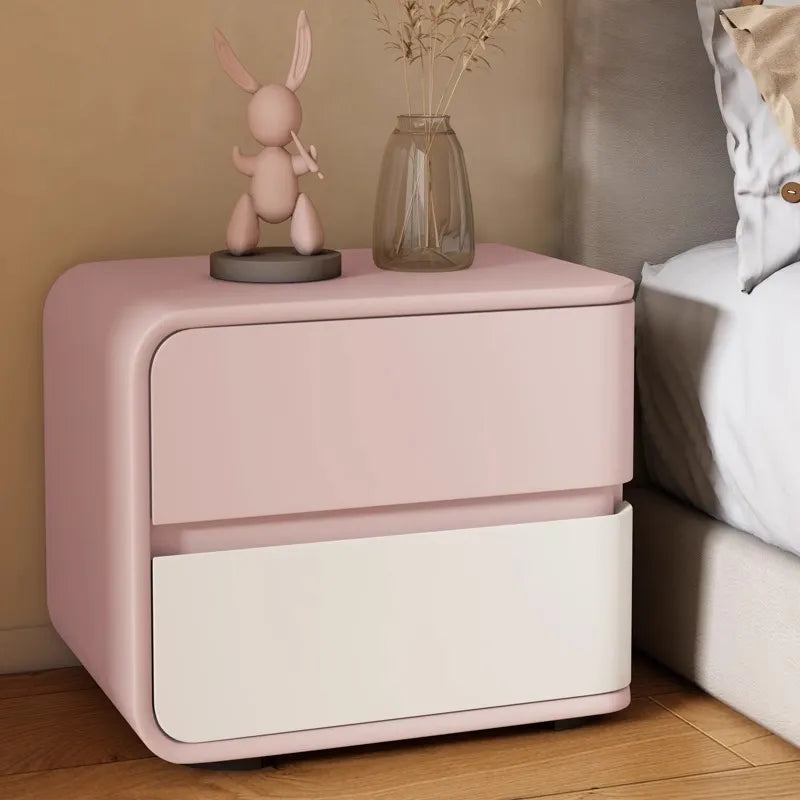 Nightstand White Beige Khaki Light gray Orange Green Pink Pink/Beige Light gray/Beige Brown Dark gray Synthetic leather Pine flsjj-6310