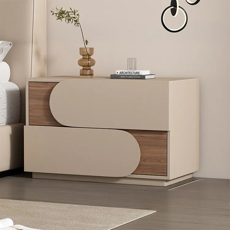 Nightstand Khaki/Brown Beige Light gray Beige/Black Pink/Beige Green Dark gray Black Synthetic leather Solid wood flsjj-6311