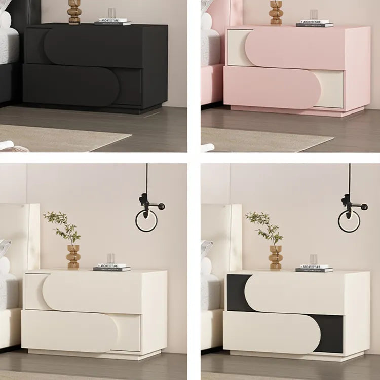 Nightstand Khaki/Brown Beige Light gray Beige/Black Pink/Beige Green Dark gray Black Synthetic leather Solid wood flsjj-6311