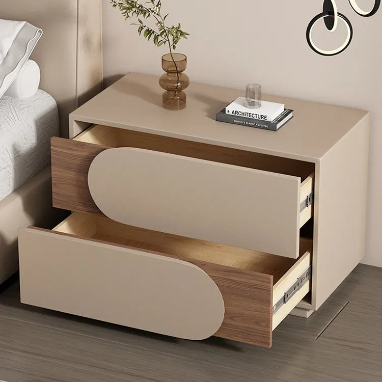 Nightstand Khaki/Brown Beige Light gray Beige/Black Pink/Beige Green Dark gray Black Synthetic leather Solid wood flsjj-6311