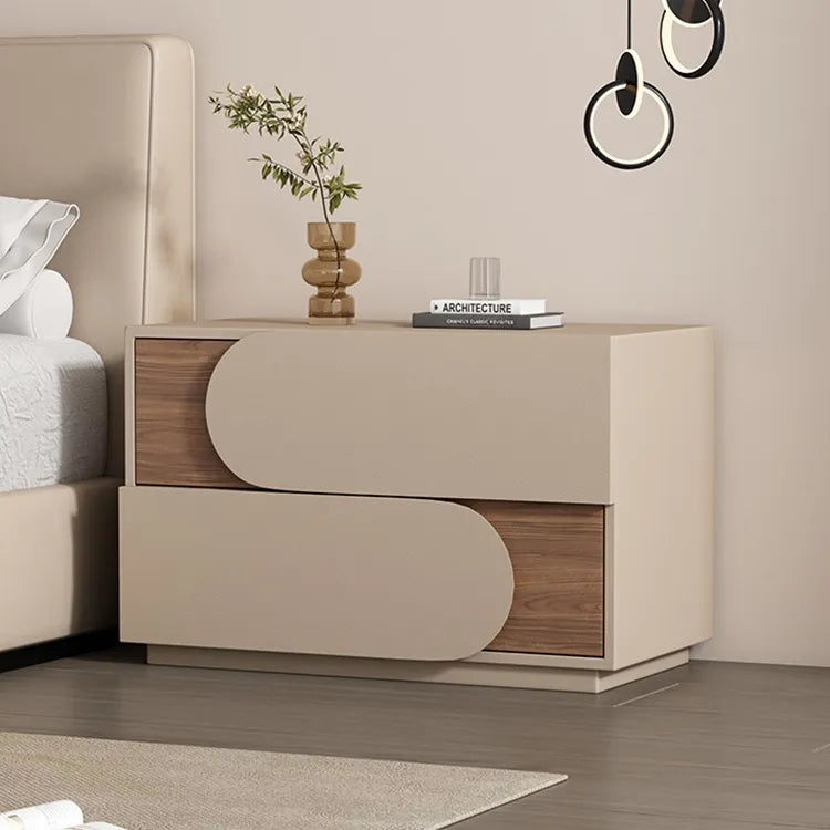Nightstand Khaki/Brown Beige Light gray Beige/Black Pink/Beige Green Dark gray Black Synthetic leather Solid wood flsjj-6311