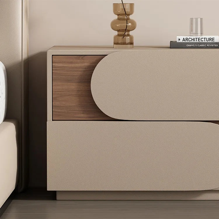 Nightstand Khaki/Brown Beige Light gray Beige/Black Pink/Beige Green Dark gray Black Synthetic leather Solid wood flsjj-6311