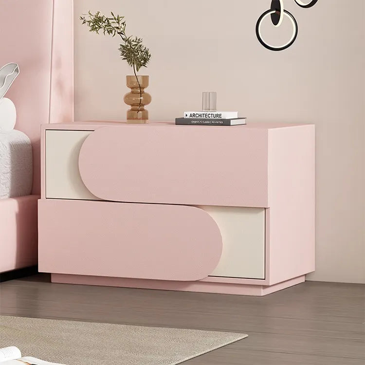 Nightstand Khaki/Brown Beige Light gray Beige/Black Pink/Beige Green Dark gray Black Synthetic leather Solid wood flsjj-6311