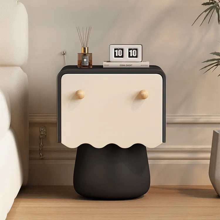 Nightstand Natural/Beige Brown/Beige Khaki/Beige Pink/Beige Green/Beige Black/Beige Beige Light green/Beige Synthetic leather Solid wood flsjj-6312