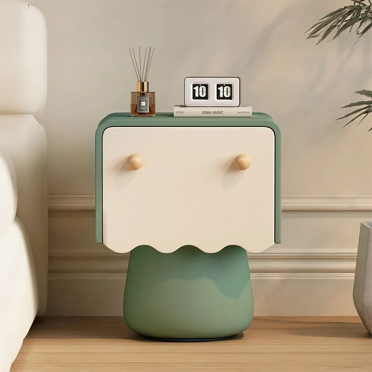 Nightstand Natural/Beige Brown/Beige Khaki/Beige Pink/Beige Green/Beige Black/Beige Beige Light green/Beige Synthetic leather Solid wood flsjj-6312
