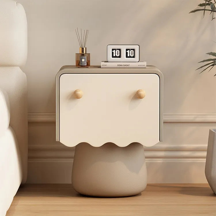 Nightstand Natural/Beige Brown/Beige Khaki/Beige Pink/Beige Green/Beige Black/Beige Beige Light green/Beige Synthetic leather Solid wood flsjj-6312