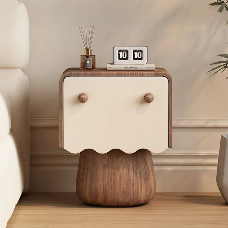 Nightstand Natural/Beige Brown/Beige Khaki/Beige Pink/Beige Green/Beige Black/Beige Beige Light green/Beige Synthetic leather Solid wood flsjj-6312