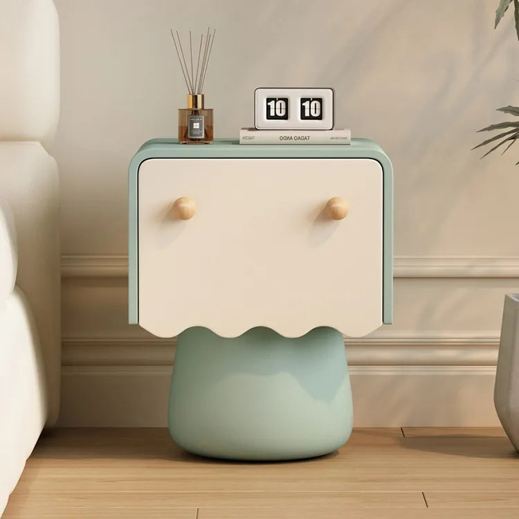 Nightstand Natural/Beige Brown/Beige Khaki/Beige Pink/Beige Green/Beige Black/Beige Beige Light green/Beige Synthetic leather Solid wood flsjj-6312