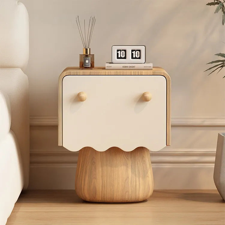 Nightstand Natural/Beige Brown/Beige Khaki/Beige Pink/Beige Green/Beige Black/Beige Beige Light green/Beige Synthetic leather Solid wood flsjj-6312
