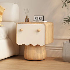 Nightstand Natural/Beige Brown/Beige Khaki/Beige Pink/Beige Green/Beige Black/Beige Beige Light green/Beige Synthetic leather Solid wood flsjj-6312