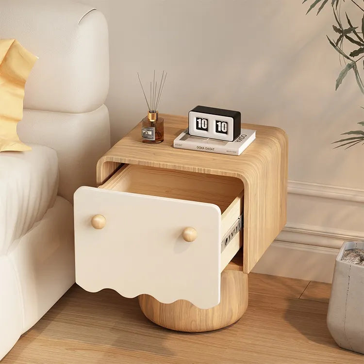 Nightstand Natural/Beige Brown/Beige Khaki/Beige Pink/Beige Green/Beige Black/Beige Beige Light green/Beige Synthetic leather Solid wood flsjj-6312