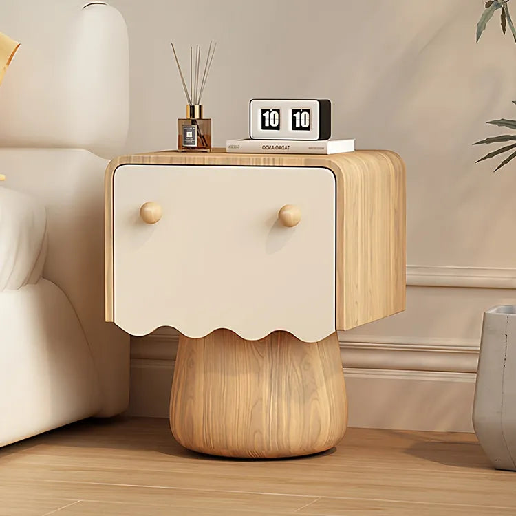 Nightstand Natural/Beige Brown/Beige Khaki/Beige Pink/Beige Green/Beige Black/Beige Beige Light green/Beige Synthetic leather Solid wood flsjj-6312