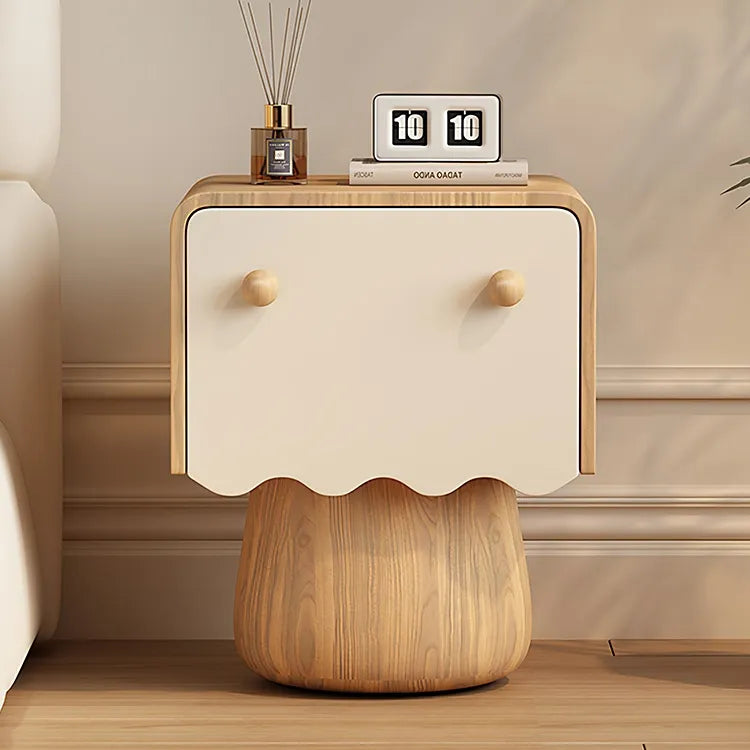 Nightstand Natural/Beige Brown/Beige Khaki/Beige Pink/Beige Green/Beige Black/Beige Beige Light green/Beige Synthetic leather Solid wood flsjj-6312