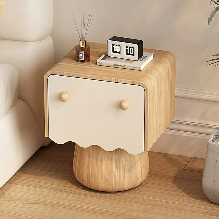 Nightstand Natural/Beige Brown/Beige Khaki/Beige Pink/Beige Green/Beige Black/Beige Beige Light green/Beige Synthetic leather Solid wood flsjj-6312