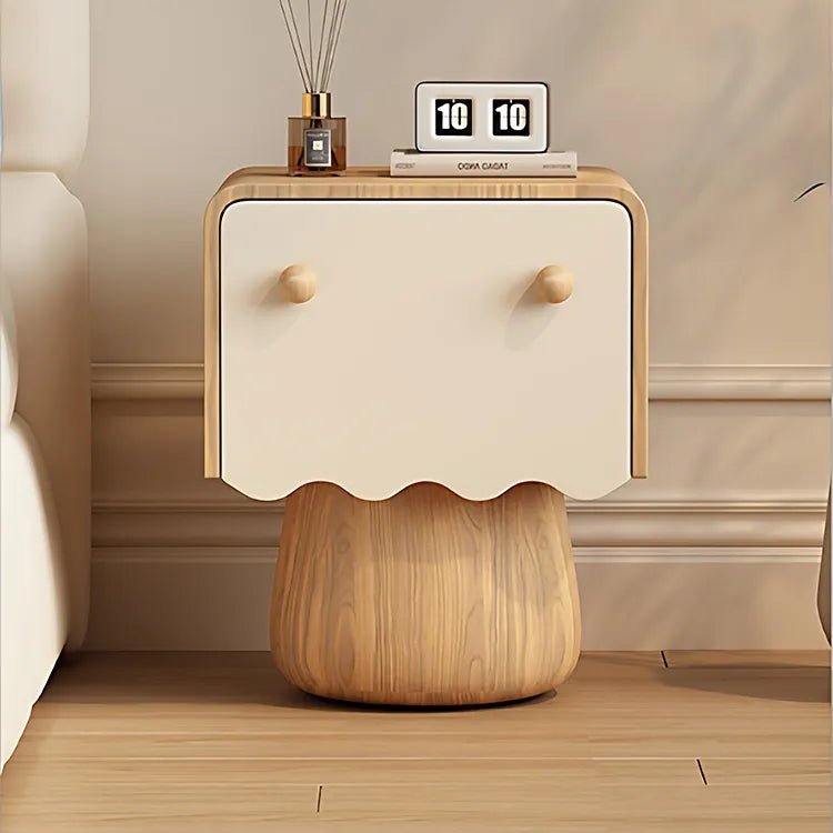 Nightstand Natural/Beige Brown/Beige Khaki/Beige Pink/Beige Green/Beige Black/Beige Beige Light green/Beige Synthetic leather Solid wood flsjj-6312