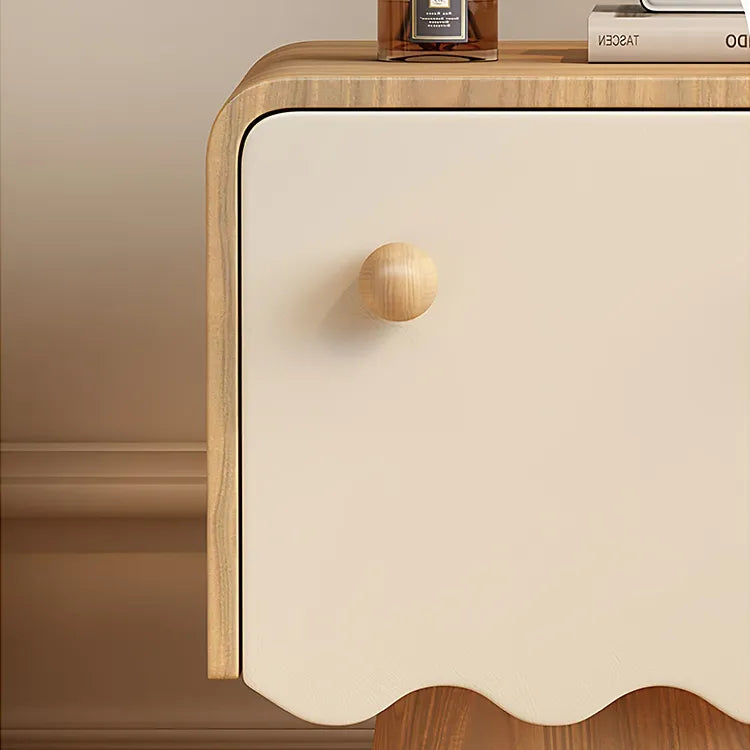 Nightstand Natural/Beige Brown/Beige Khaki/Beige Pink/Beige Green/Beige Black/Beige Beige Light green/Beige Synthetic leather Solid wood flsjj-6312