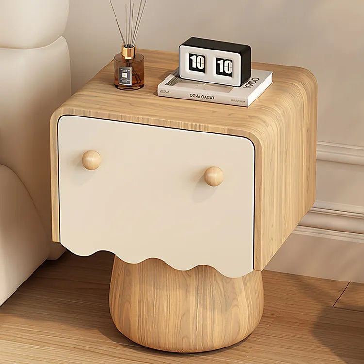 Nightstand Natural/Beige Brown/Beige Khaki/Beige Pink/Beige Green/Beige Black/Beige Beige Light green/Beige Synthetic leather Solid wood flsjj-6312