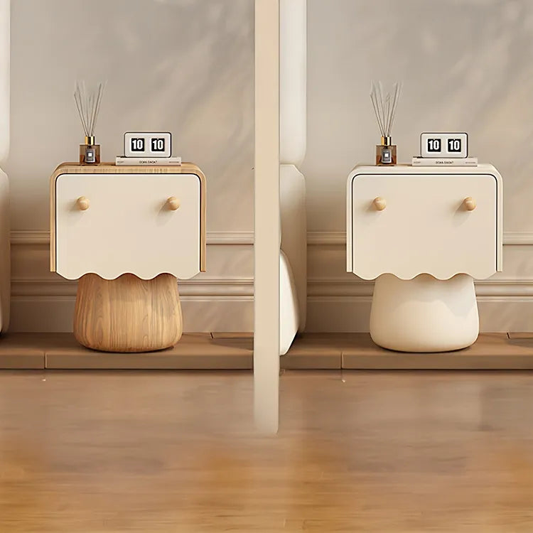 Nightstand Natural/Beige Brown/Beige Khaki/Beige Pink/Beige Green/Beige Black/Beige Beige Light green/Beige Synthetic leather Solid wood flsjj-6312