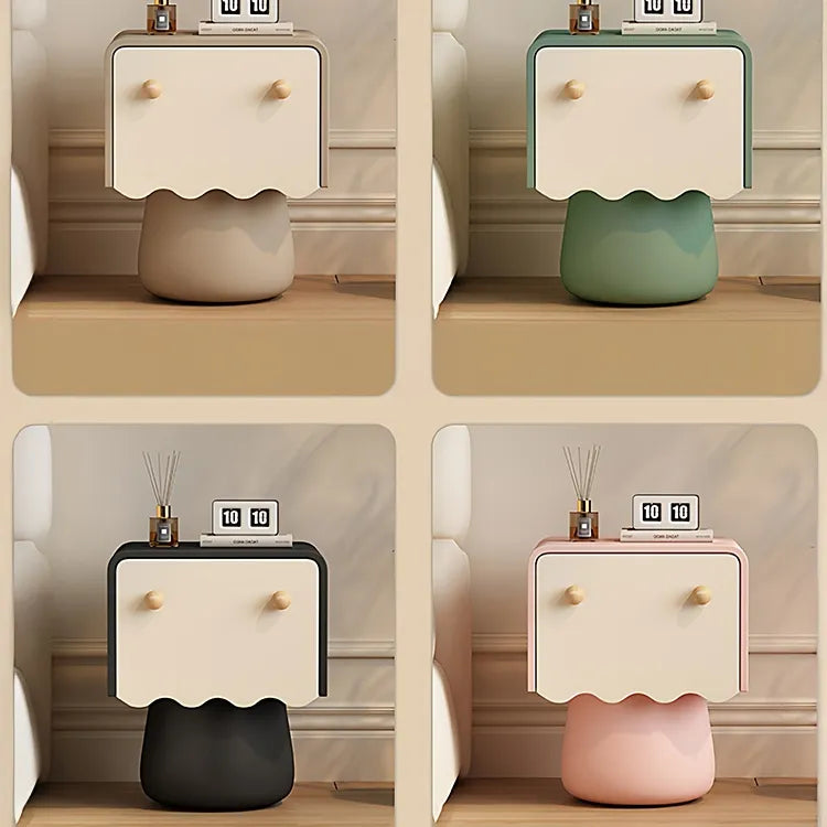 Nightstand Natural/Beige Brown/Beige Khaki/Beige Pink/Beige Green/Beige Black/Beige Beige Light green/Beige Synthetic leather Solid wood flsjj-6312