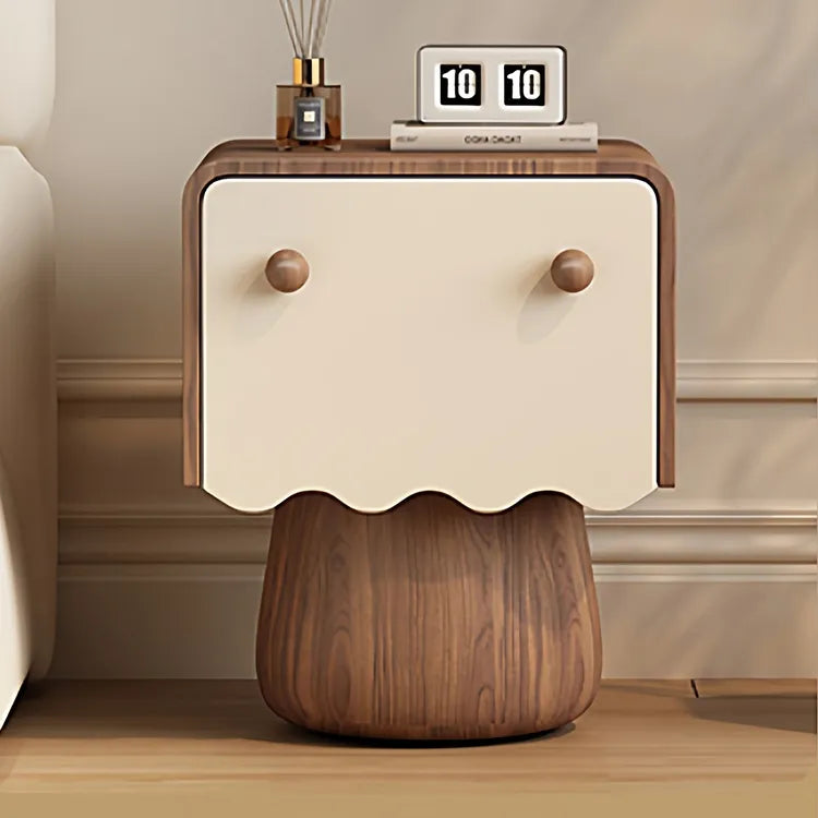 Nightstand Natural/Beige Brown/Beige Khaki/Beige Pink/Beige Green/Beige Black/Beige Beige Light green/Beige Synthetic leather Solid wood flsjj-6312