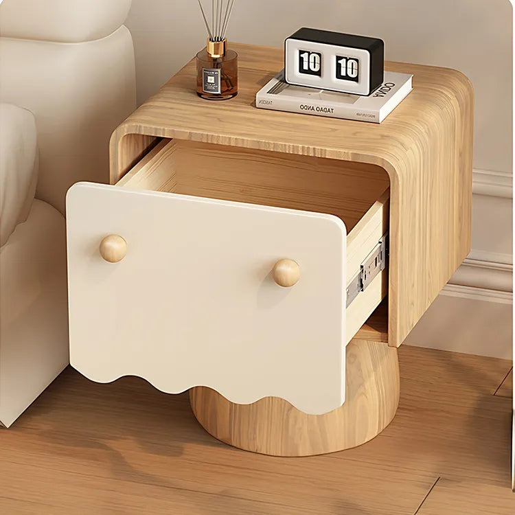 Nightstand Natural/Beige Brown/Beige Khaki/Beige Pink/Beige Green/Beige Black/Beige Beige Light green/Beige Synthetic leather Solid wood flsjj-6312