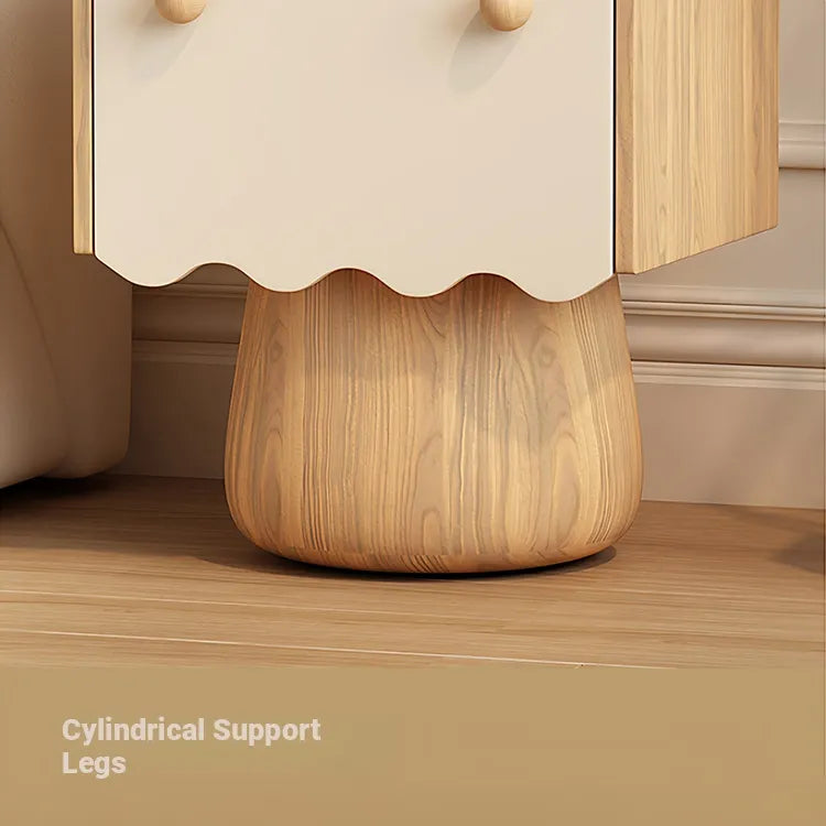 Nightstand Natural/Beige Brown/Beige Khaki/Beige Pink/Beige Green/Beige Black/Beige Beige Light green/Beige Synthetic leather Solid wood flsjj-6312