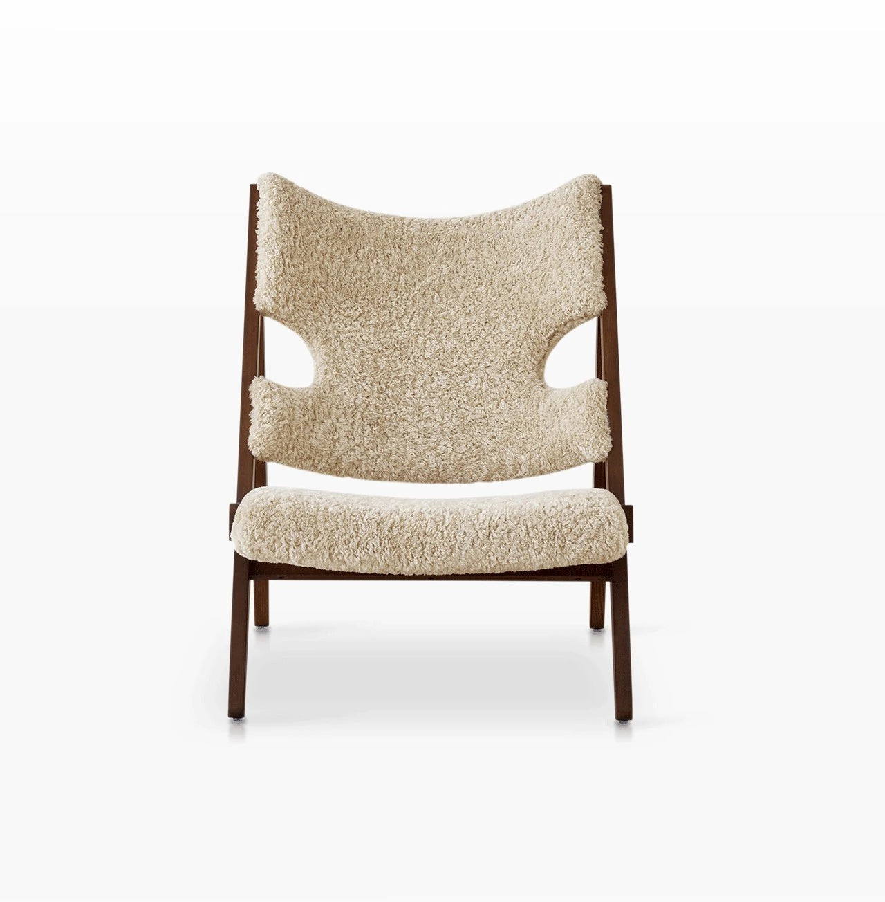 Stylish Cashmere Ash Wood Chair for Cozy Living Spaces - Perfect for Reading and Relaxation fme-3136