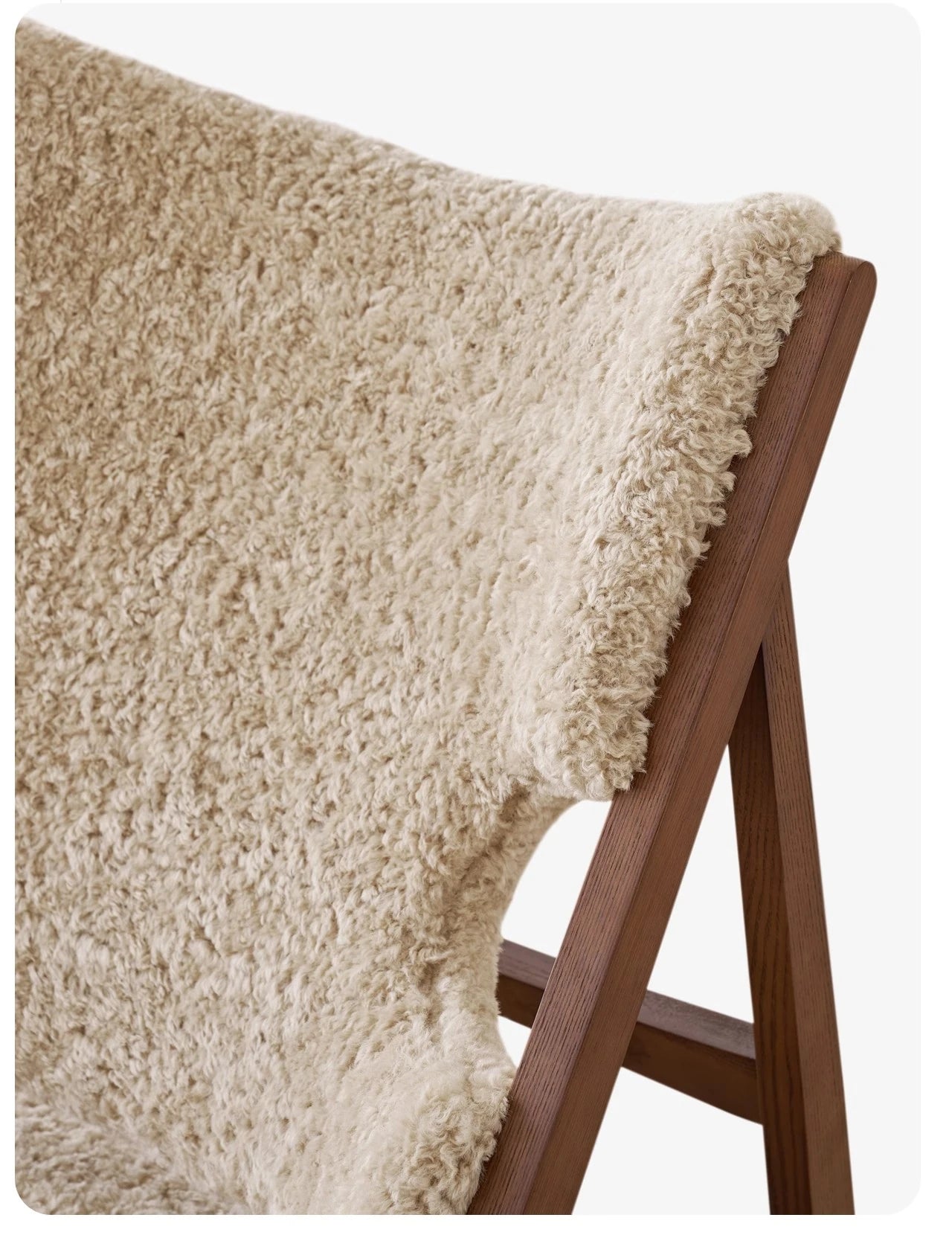 Stylish Cashmere Ash Wood Chair for Cozy Living Spaces - Perfect for Reading and Relaxation fme-3136