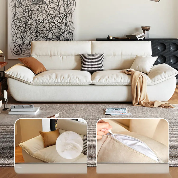 Sofa White Green Gray Khaki Techno Fabric fmgj-6301
