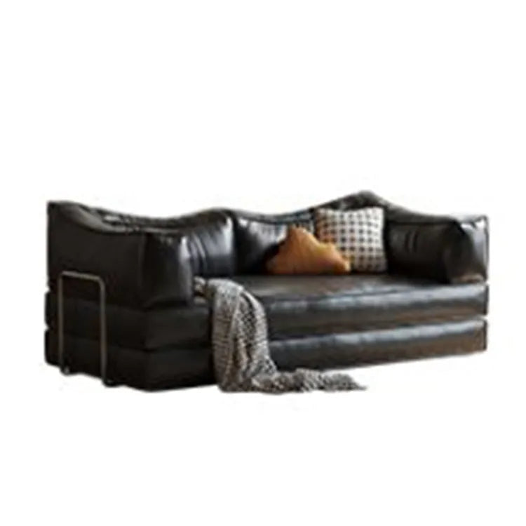 Sofa Brown Beige Black Synthetic leather Down Stuffing cotton fmgj-6329