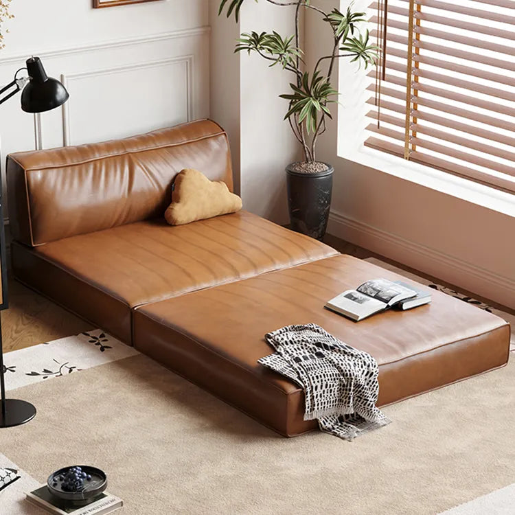 Sofa Brown Beige Black Synthetic leather Down Stuffing cotton fmgj-6329