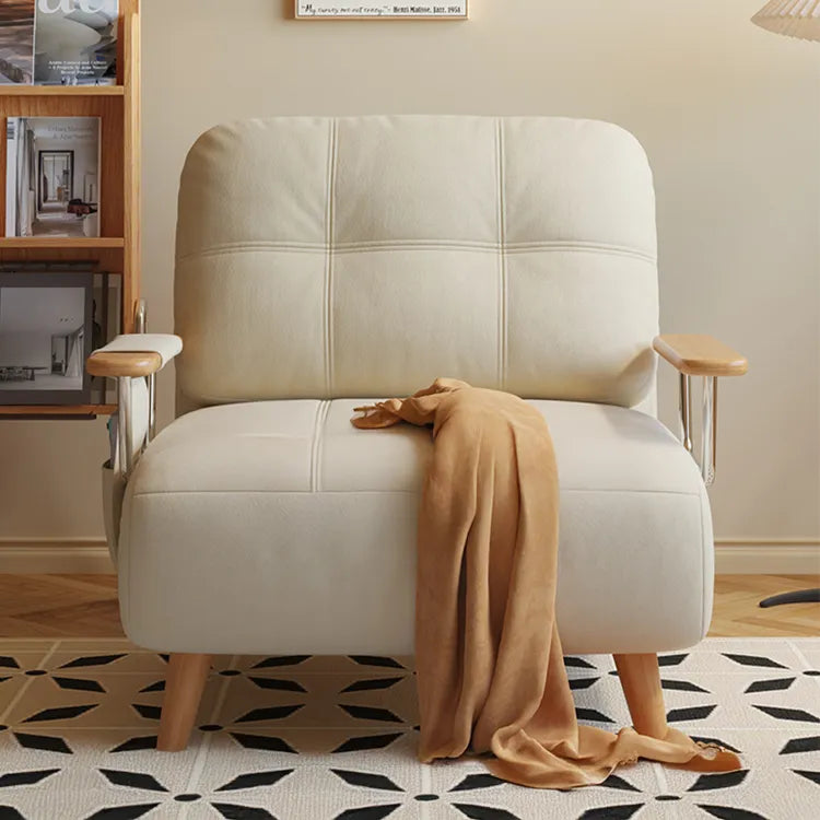 Sofa Beige Black Brown Ash wood Stuffing cotton Solid wood Synthetic leather fmgj-6330