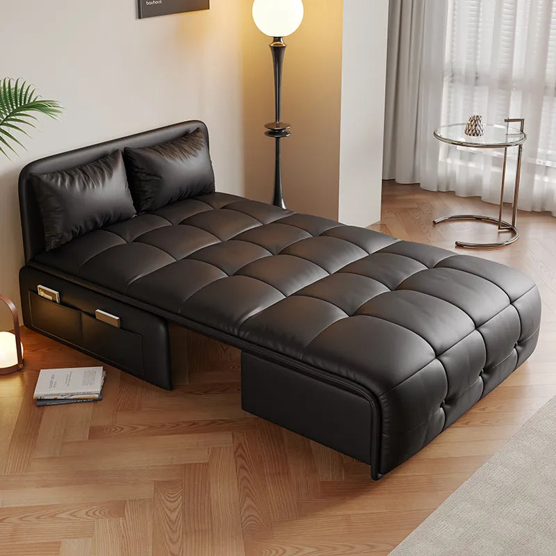 Sofa Khaki Beige Black Light gray Dark gray Brown Synthetic leather Solid wood Stuffing cotton fmm-6358
