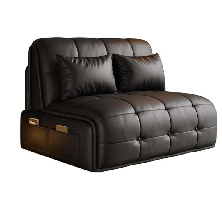 Sofa Khaki Beige Black Light gray Dark gray Brown Synthetic leather Solid wood Stuffing cotton fmm-6358
