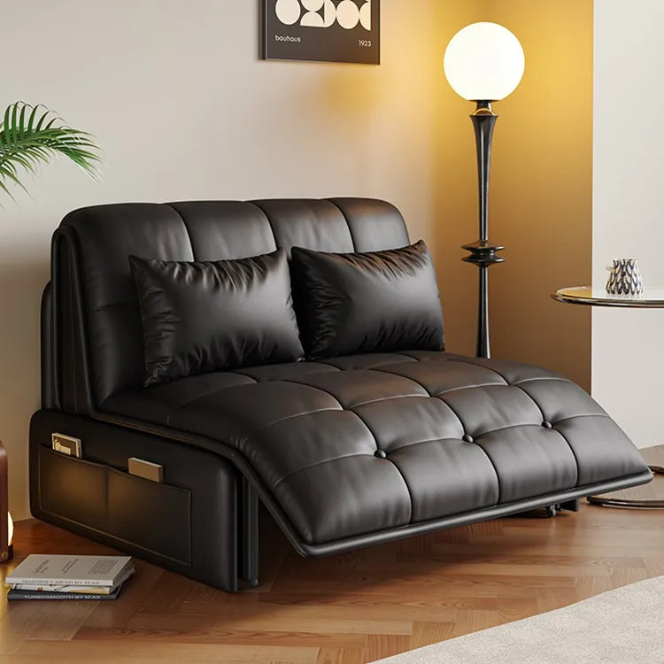Sofa Khaki Beige Black Light gray Dark gray Brown Synthetic leather Solid wood Stuffing cotton fmm-6358