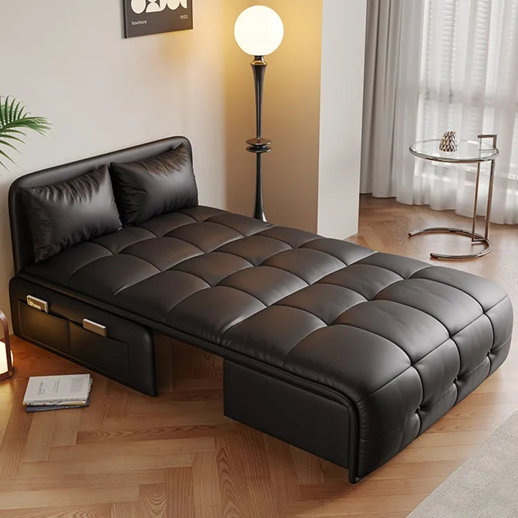 Sofa Khaki Beige Black Light gray Dark gray Brown Synthetic leather Solid wood Stuffing cotton fmm-6358