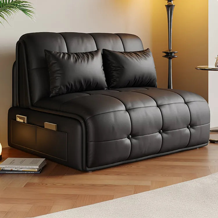 Sofa Khaki Beige Black Light gray Dark gray Brown Synthetic leather Solid wood Stuffing cotton fmm-6358
