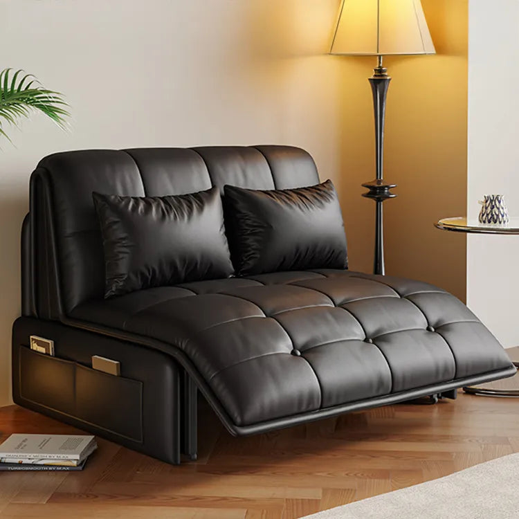 Sofa Khaki Beige Black Light gray Dark gray Brown Synthetic leather Solid wood Stuffing cotton fmm-6358