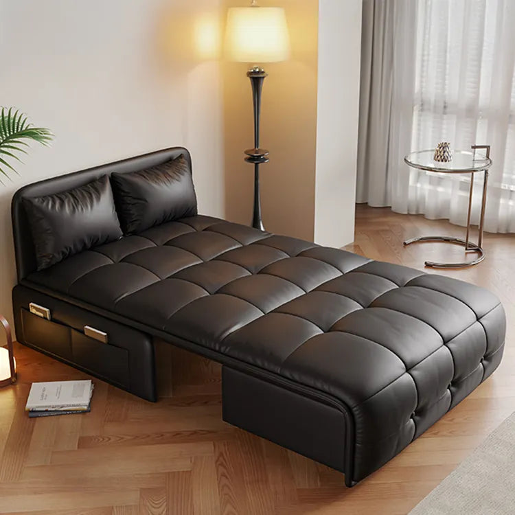 Sofa Khaki Beige Black Light gray Dark gray Brown Synthetic leather Solid wood Stuffing cotton fmm-6358