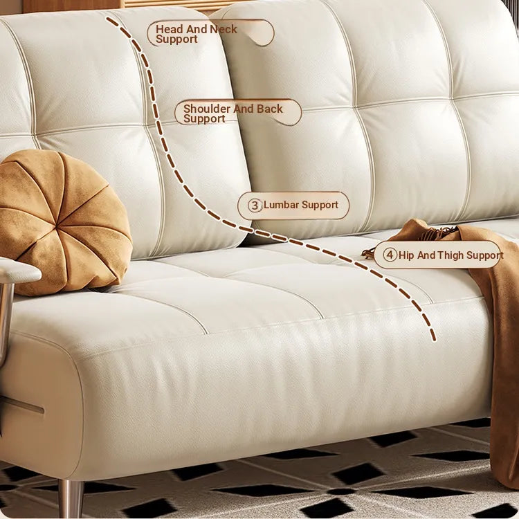 Sofa Gray Black Beige Synthetic leather fmm-6359