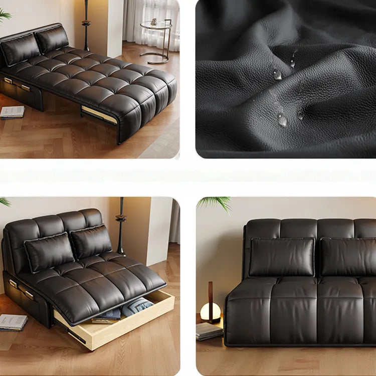 Sofa Khaki Beige Black Light gray Dark gray Brown Synthetic leather Solid wood Stuffing cotton fmm-6361