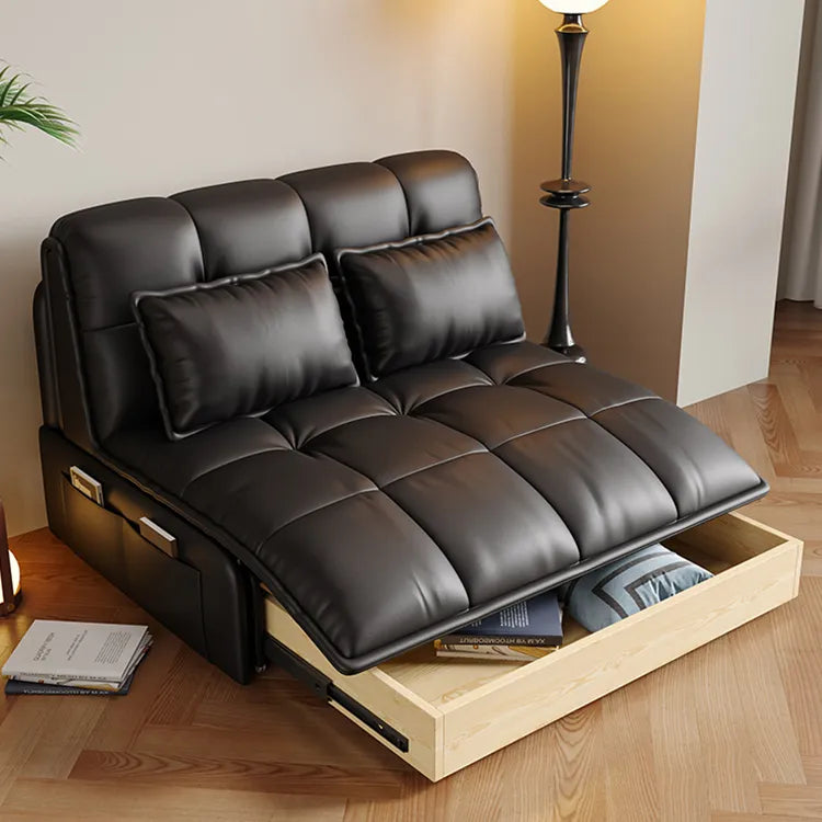 Sofa Khaki Beige Black Light gray Dark gray Brown Synthetic leather Solid wood Stuffing cotton fmm-6361