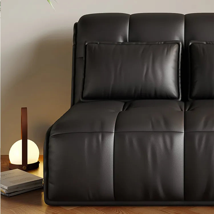Sofa Khaki Beige Black Light gray Dark gray Brown Synthetic leather Solid wood Stuffing cotton fmm-6361