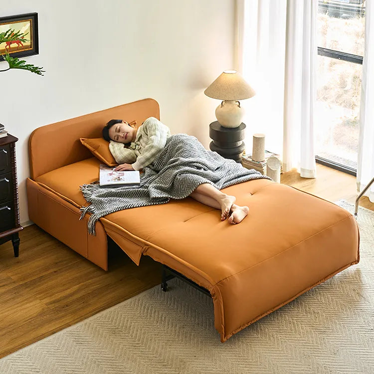 Sofa Orange Khaki Beige Black Gray Brown Synthetic leather Solid wood fmm-6365