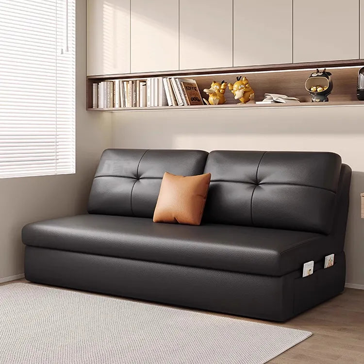 Sofa Beige Light gray Dark gray Blue Green Orange Black Synthetic leather Solid wood Stuffing cotton fmm-6366