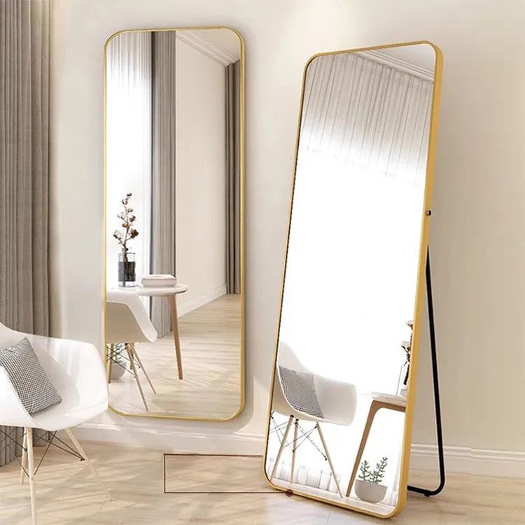 Mirror Golden Black Silver Glass Aluminum alloy fnls-6517