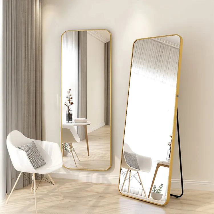 Mirror Golden Black Silver Glass Aluminum alloy fnls-6517